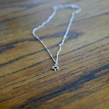 Dainty Silver Star of David Necklace