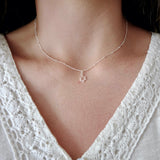 Dainty Silver Star of David Necklace