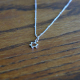 Dainty Silver Star of David Necklace