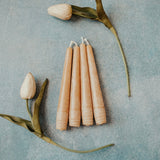 Pure Beeswax Taper Candles 6"