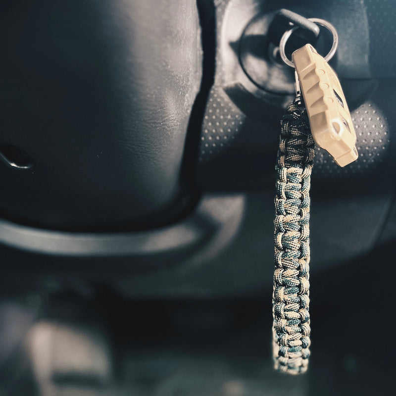 cobra knotted keychain in truck ignition