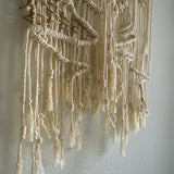 One-of-a-kind macrame wall hanging made with premium natural fibers in Texas