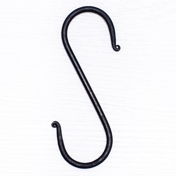hand forged wrought iron s hook for plant hanger
