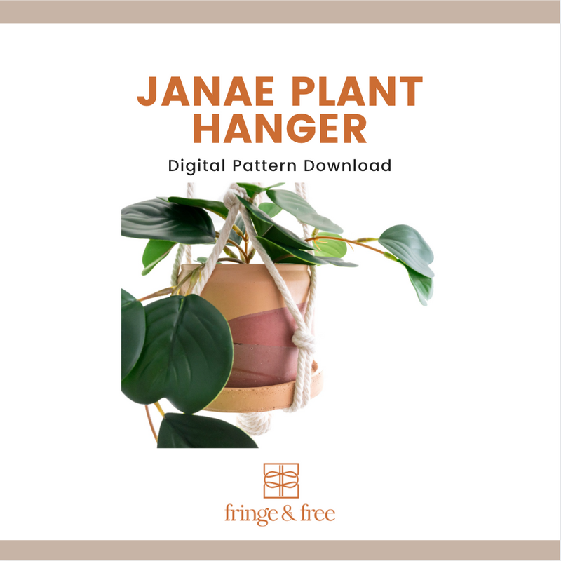 beginner macrame plant hanger pattern