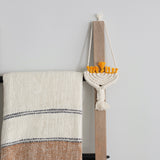 hanukkah ornament hanging from a blanket ladder